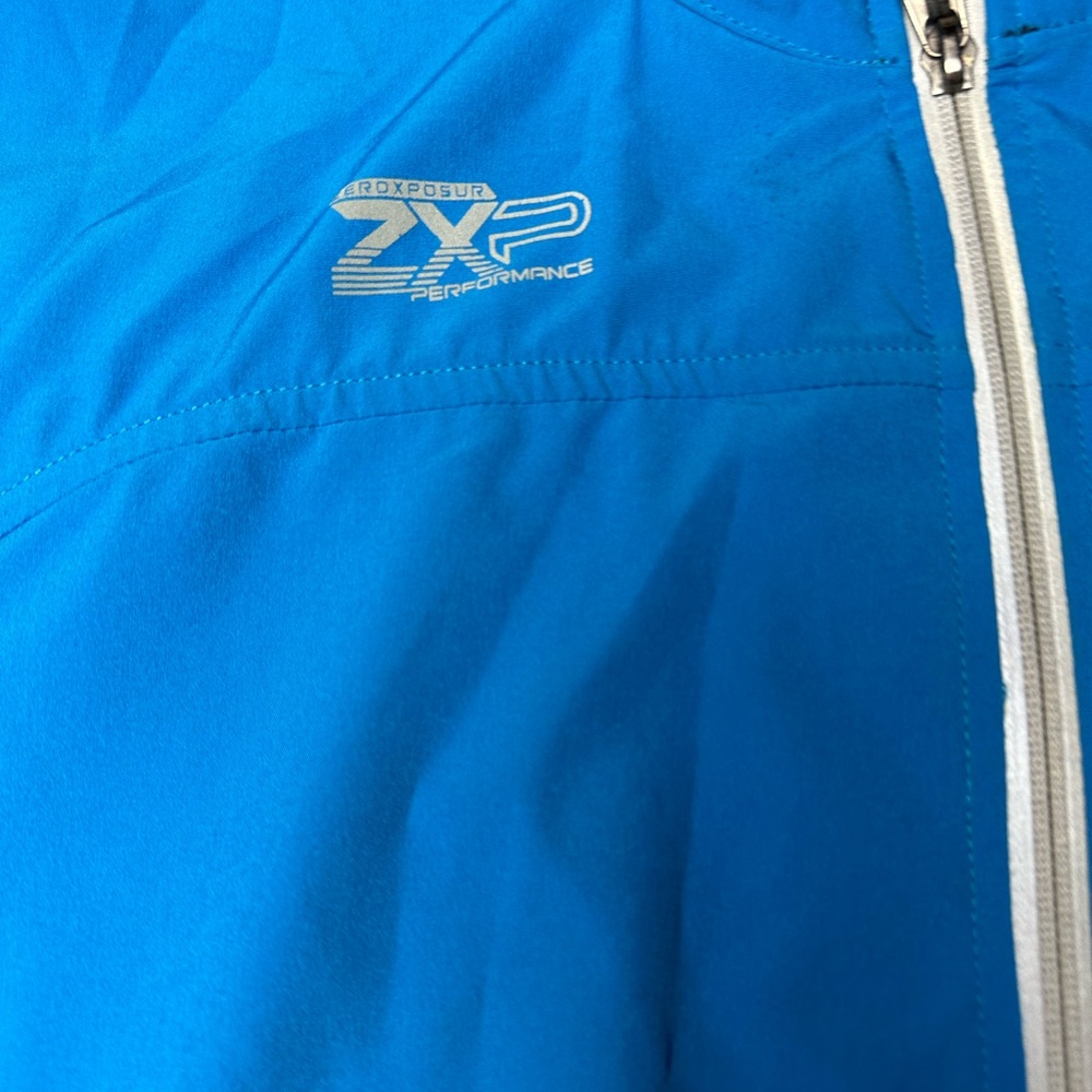 ZeroXposure Performance Jacket Mens Large Blue Full Zip Long Sleeve Windbreaker - Picture 2 of 11